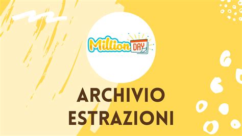 Archivio MillionDay degli ultimi 90 giorni .